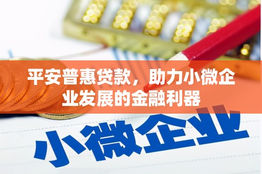 灯塔平安普惠贷款，助力小微企业发展的金融利器